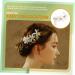 MAGICLULU Flower Comb Bridal Hair Accessory Wedding Hair Comb Combs Tiara Wedding Hair Accessories Wedding Bridal Hair Comb Crystal Hair Comb Crystal Bridal Hair Comb The Flowers Headgear - Buy Online on GoSupps.com