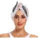 Doodle Cute Pumpkin Pattern Dry Hair Cap & Towel Set - 2 Piece Quick Drying Super Absorbent & Soft Headband - Buy Online on GoSupps.com
