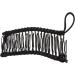 Banana Hair Clips Comfortable Fashion Vintage Clincher Comb Tool Simple 2 Pieces Durable for Girl for Thick Wavy Curly Hair (Black) - Buy Online on GoSupps.com