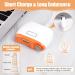 LOPHE 2 in 1 Electric Nail Clippers Cordless Rechargeable Automatic Nails Trimmer with LED Light and Nail Scraps Storage Safety Electric Fingernail Cutter for Adults Children and Elders White+ Orange - Buy Online on GoSupps.com