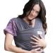Sleepy Wrap Baby Carrier Newborn to Toddler - Hands-Free Baby Carrier Wrap - Stretchy Baby Wrap - Ergonomic Baby Wraps Carrier - Lightweight Baby Carrier Sling - Baby Body Carrier 7-35 lbs (Dark Gray) Dark Grey