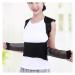 Tourmaline self-heating magnetic field therapy waist back shoulder posture correction spine lumbar support relief (color: black size: x-larg) black M
