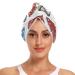 Red Blue Yellow Mushroom Hair Towel 2 Pack Super Absorbent Hair Drying Towel Quick Dry Hair Turbans Head Towel with Button Twisty Wrap for Women Girls