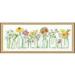 Dimensions Mason Jar Counted Cross Stitch Kit - 14 Count White Aida - 18 x 7 - Buy Online on GoSupps.com