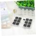 JECOMPRIS Black Contact Lens Case with Tweezers Portable Mussel Shell Design Perfect for Travel | 15.8x9.5cm Lens Care Container - Buy Online on GoSupps.com