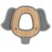 Nuby Natural Wood & Silicone Teether Elephant - Gray (80802) | 3M+ | Relief for Teething Babies - Buy Online on GoSupps.com