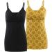 MANCI Nursing Tank Cami Women's Maternity Pajama Top Sleep Bra for Breastfeeding - S Black+Yellow - Buy Online on GoSupps.com