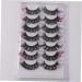 7 Pairs false eyelashes curl lash extensions lash clusters cosplay lashes makeup eyelashes colored lashes fake lashes false lash extensions extend artificial fiber fluffy - Buy Online on GoSupps.com