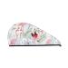 Tropical Plants and Flamingo Microfiber Hair Towel Soft Super Absorbent Hair Towel Wrap for Women Coral Velvet Quick Dry Hair Cap for Long Curly and Thick Hair
