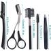 Pufandor Eyebrow Grooming Kit - Trimmer, Scissors, Razor, Tweezers & Brush for Women and Men | Eyebrow and Eyelash Extensions Tools - Buy Online on GoSupps.com