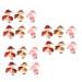 DECHOUS 18 Pcs Simulated Mushroom Emulation Mushroom Flower Pot Bonsai Decor Simulation Mini Mushroom Glass Faux Artificial Plants Indoor Mini Froth Adornment Delicate Child Iron Wire Food Assorted Colorx3pcs 9X8CMx3pcs