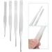 Baluue 4-Part Set Stainless Steel Garden Tweezers - Precision Teeth & Jagged Pointed Stump - Ideal for Daily Gardening - Affordable Quality Tools - Buy Online on GoSupps.com