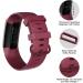 Velavior Waterproof Bands for Fitbit Charge 4/3 - Sangria Small Replacement Wristband for Women/Men - Buy Online on GoSupps.com