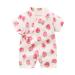 PAUBOLI Kimono Robe Newborn Cotton Yarn Robe Baby Romper Infant Japanese Pajamas 12-24 Months Strawberry