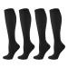 Compression Socks for Women 2pairs Surgical Compression Socks Flight Socks for Men Knee High Knee High Varicose Veins Socks Stockings for Running Travel Nursing Pregnancy 20-25 mmhg L/XL Black L/XL