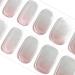 Danni & Toni half-hardened gel nail films (blushing reflection) pink mirror gel nail sticker semi-hardened nail film nail ticker wraps 28 sticker blushing reflection-de2