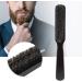Premium Beard Brush with Long Wooden Handle | Hairdressing & Mustache Brush for Men | Black Razor & Face Cleaning Brush for All Beards - Buy Online on GoSupps.com