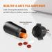 Waterproof Pill Keychain Case - 2 Pack Portable Aluminum Pill Holder for Outdoor Travel - Small Pocket Size Pill Box for Purse and Backpack - Buy Online on GoSupps.com