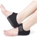 Plantar Fasciitis Relief Heel Pain Heel Cups for Women and Men Shock Absorption Heel Cushion Heel Sleeves Heel Protectors Pads Heel Support for Heel Spur Cracked Heels W 6-9.5 / M 5-8.5 Black