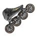 Professional Carbon Fiber Speed Skates Adult Men's and Women's Skates 4-Wheels Single-Row Roller Skates Shoes Black Inline Skate Shoes Black 10 US
