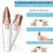 BF5 Eyebrow Razor & Facial Hair Remover for Women | 2-in-1 Painless Trimmer with LED Light | Rechargeable Nose Lip Face & Body Hair Remover - White - Buy Online on GoSupps.com