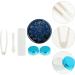 Portable Lens Travel Case Kit - HEALLILY Eye Care Holder with Mirror Tweezers & Bottle - Ideal for Travel - Blue - Buy Online on GoSupps.com