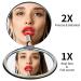 BelleJiu Compact Travel Makeup Mirror - Small Portable Folding Mirror in Black - Buy Online on GoSupps.com