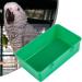 Budgie Bath Bird Food Feeder Cage Accessories Bird Water Bath Tub Pet Bird Bowl Parrots Parakeet Birdbath Cage Hanging - Buy Online on GoSupps.com