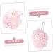 2pcs Exfoliating Bath Ball & Shower Pouf - Mesh Scrubber Sponge for Body Cleaning | Ideal for Girls - Bath Loofah Set - Buy Online on GoSupps.com