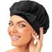Premium Mulberry Silk Bonnet - Adjustable & Breathable Sleep Cap for Curly Hair - Buy Online on GoSupps.com