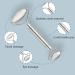 Stainless Steel Gua Sha & Facial Roller Massage Kit - 2 in 1 for Face Eyes & Body - Premium Skincare & Relaxation - Buy Online on GoSupps.com