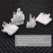 Natural Clear White Quartz Crystal Cluster Geode Gemstones Raw Specimen Home Decor Full of Texture 2-3cm - Buy Online on GoSupps.com