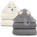 YECELINST 2 Pack Bamboo Hooded Baby Towel - Premium Soft Bath Towel for Bathtub for Babie, Newborn, Infant - Ultra Absorbent, Natural Baby Stuff Towel for Boy and Girl (Elephant, Bird)