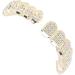 Hip Hop Teeth Set Convenient Hip Hop Teeth Brace for Women for Men for Birthday for Hip Hop Fashion Shows for Halloween Party(gold) - Buy Online on GoSupps.com