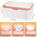 Wet Wipes Box Dispenser with Storage - Orange | Convenient Moist Toilet Paper & Tissue Napkin Holder - Buy Online on GoSupps.com