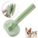 Cat brush self-cleaning pet brush for long hair and short hair removes loose fur and dirt green