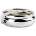 Round Pill Box | Mini Travel Medicine Organizer | Bichon Frise Dog Prints - Perfect for Purse & Pocket - Buy Online on GoSupps.com