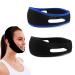2PCS Anti Snoring Chin Strap Breathable Flexible Adjustable Anti Snoring Devices Anti Snore Chin Strap Comfortable Natural Snoring Solution Stop Snore Chin Strap for Men Women Enhanced Night Sleep
