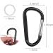 Extra Large Aluminum Carabiner Clip Keychain Hook - 10 Pack, 4 Inch D Shape Carabeaner Snap Key Chain - Buy Online on GoSupps.com