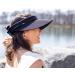 Scala Women's Black Visor Hat with Wide Brim - One Size | Stylish Sun Protection - Buy Online on GoSupps.com