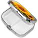 Sunflower Printing Small Pill Case - 2 Compartment Travel Pill Organizer for Purse & Pocket | Cute Gift Idea - Buy Online on GoSupps.com