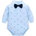 Famuka Baby Boy Formal Tuxedo Suit with Bows Waistcoat & Hat - 9 Months (Blue) | 4 PCS Set - Buy Online on GoSupps.com