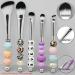 Beadable Makeup Brushes Kit - Unique DIY Silicone Bead Brushes for Cosmetics | Silver - Buy Online on GoSupps.com