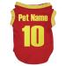 Petitebelle Puppy Clothes Dogs National 10 Cotton Jersey Customizable Red XX-Large