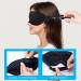 3D Contoured Cup Sleep Eye Mask for Men Women - Adjustable Strap, Molded Night Blindfold for Travel & Meditation - Black - Buy Online on GoSupps.com