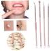 4 Pcs/Set Blackhead Removal Tool Pimple Cleaning Tool Kit Stainless Steel Acne Pimle Extractor Acne Remover Tool With Box Ros & Eacute Gold Attractive Design - Buy Online on GoSupps.com