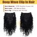 Tahikie 20 Deep Wave Clip in Hair Extensions - Brazilian Remy Human Hair - Natural Black (1B) - 120g - 8Pcs Double Weft with 18 Clips - Thick to Ends - Real Human Hair for Women - Buy Online on GoSupps.com