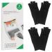 2-Pair Arthritis Compression Gloves for Men & Women - Fingerless Breathable Relief for Rheumatoid & Osteoarthritis - Black Size M - Buy Online on GoSupps.com