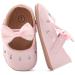 LACOFIA Baby Girls Anti-Slip First Walking Shoes | Bowknot Mary Jane Princess Party Shoes | 3-6 Months | Pink - Buy Online on GoSupps.com