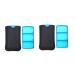 VOFOON Small Pill Organizer 3 Times a Day Daily 2 Pack Travel Pill Box for Purse Pocket 3 Compartment Portable Medicine Vitamin Case Fish Oil Box Supplement Box